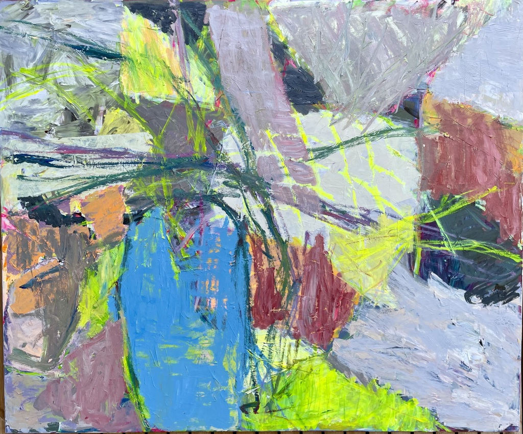Acryl på lærred: 100 x 120 cm.