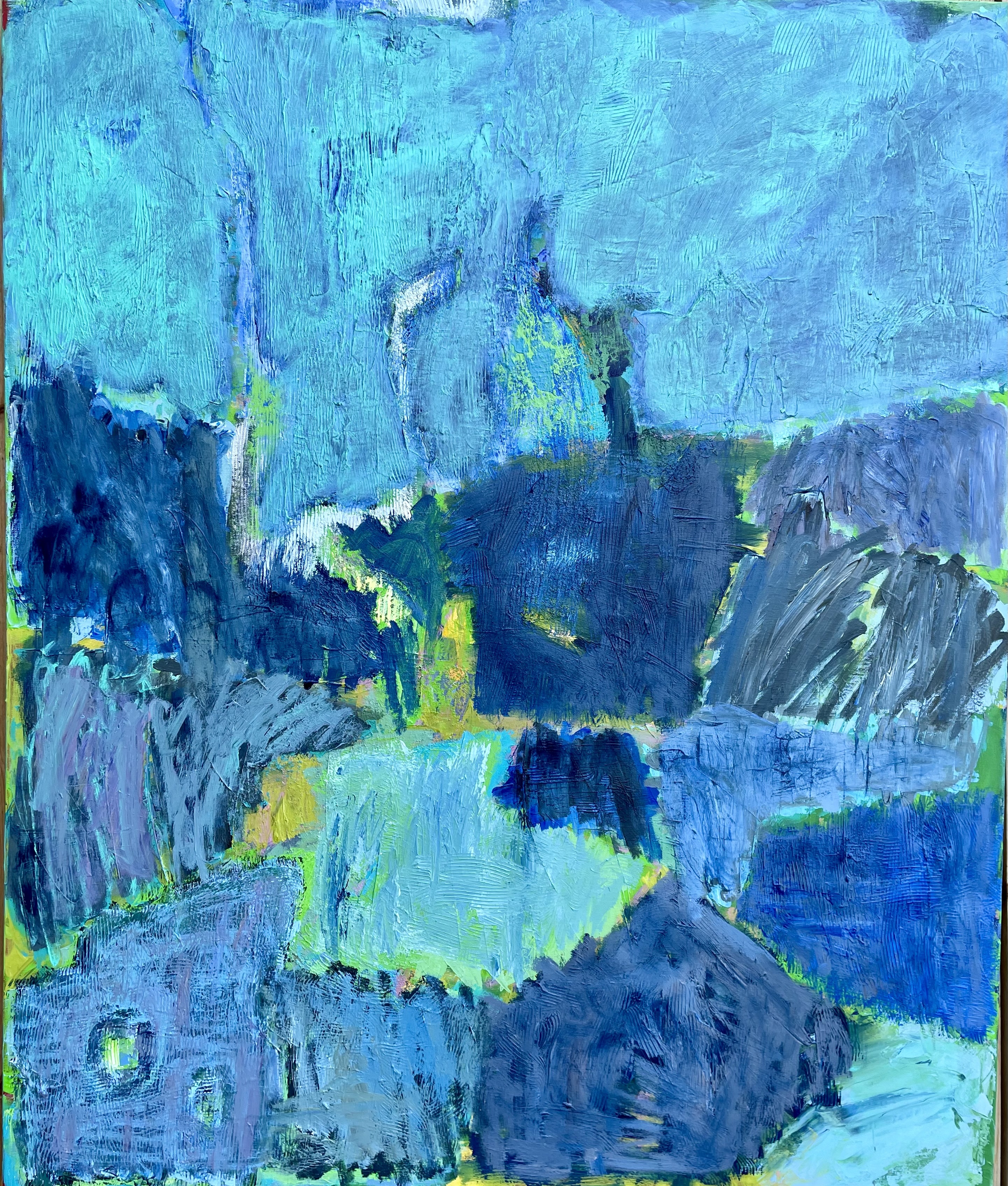 Acryl på lærred: 120 x 100 cm.