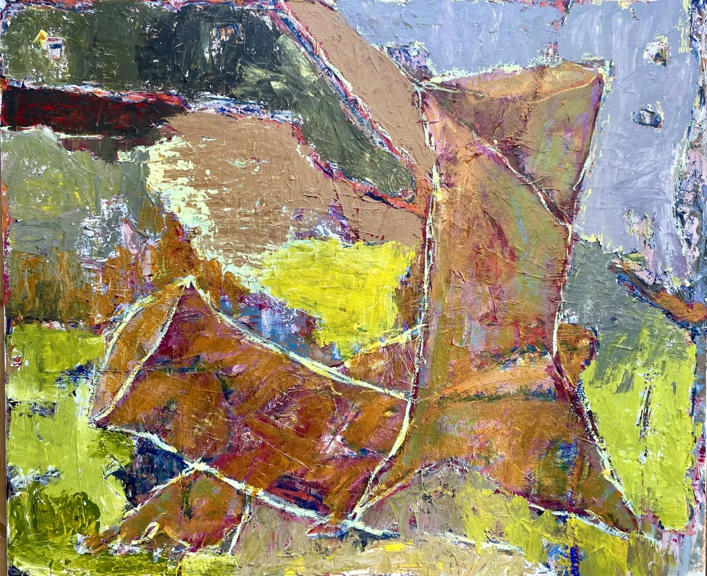 Acryl på lærred: 100 x 120 cm.