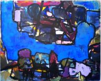 Acrylic on canvas: 110 x 110 cm.