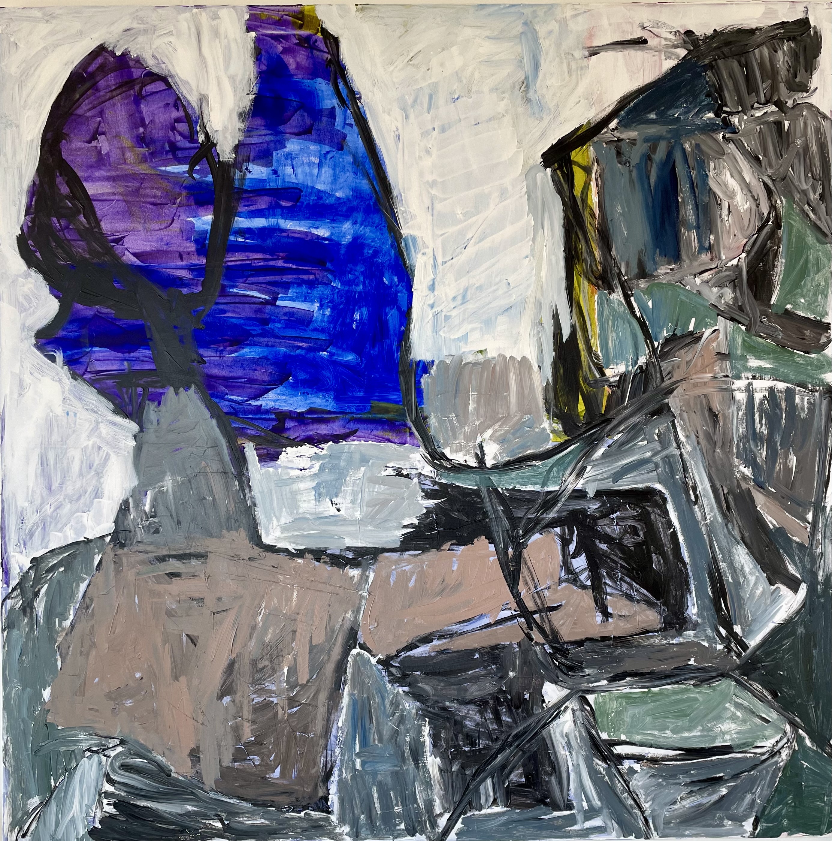 Acrylic on canvas: 120 x 120 cm.