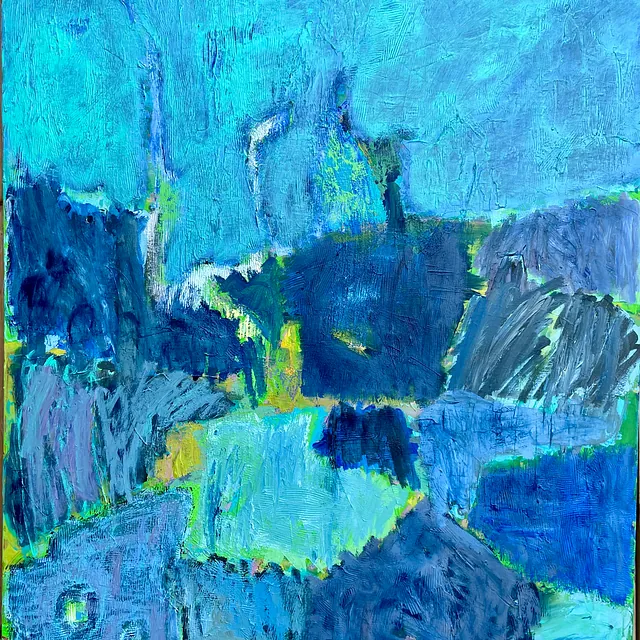 Acryl på lærred: 120 x 100 cm.