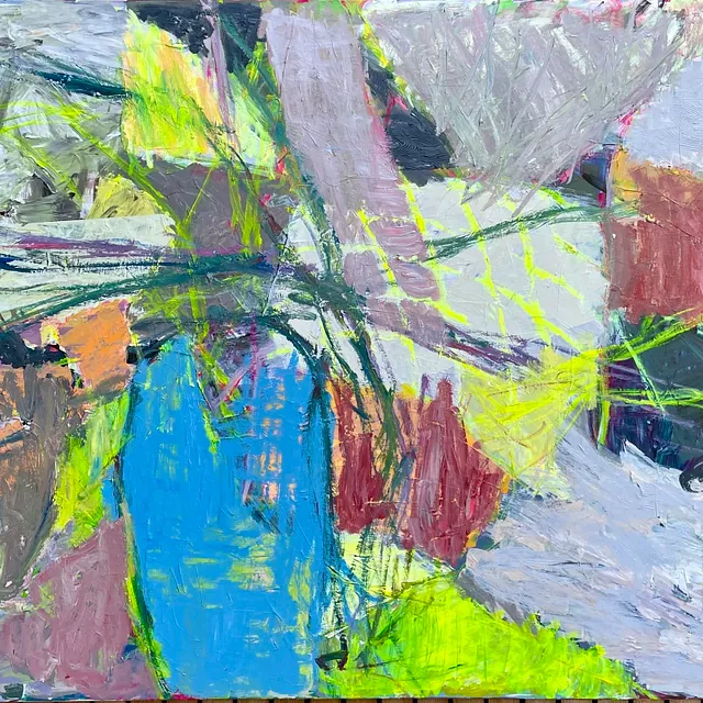 Acryl på lærred: 100 x 120 cm.