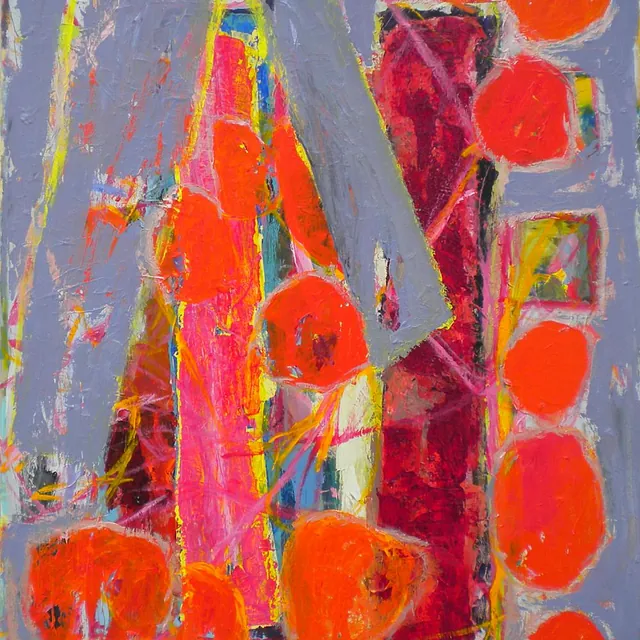  Acryl på lærred: 130 x 100 cm. Titel: Bubble. Synchronies, Madrid 