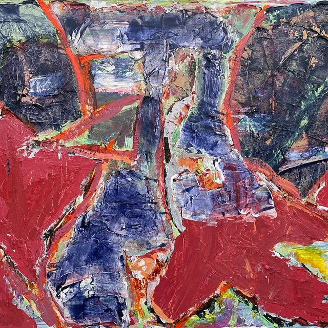 Acryl på lærred: 45 x 60 cm. Færøerne