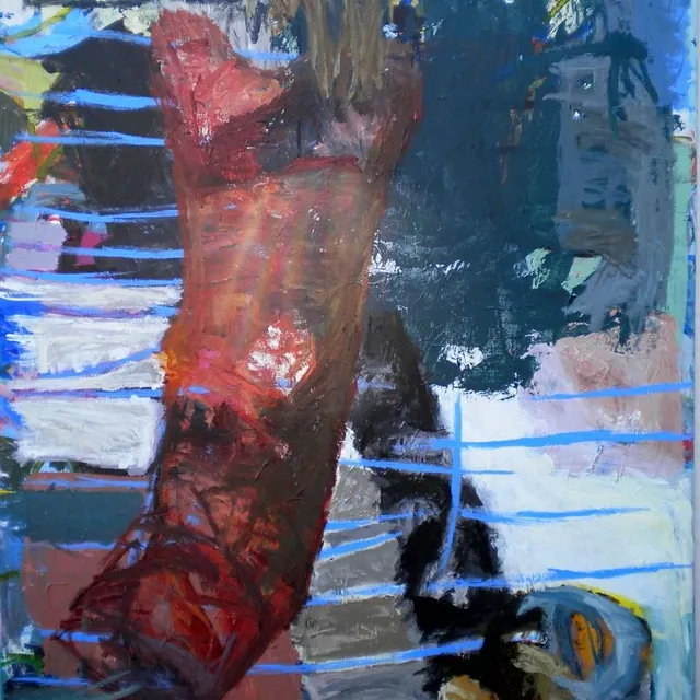 Acryl på lærred: 130 x 100 cm.