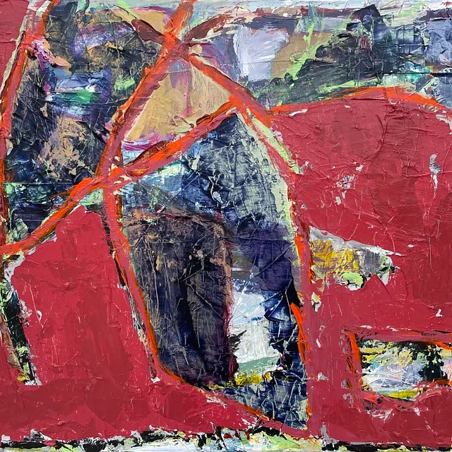 Acryl på lærred: 45 x 60 cm. Færøerne